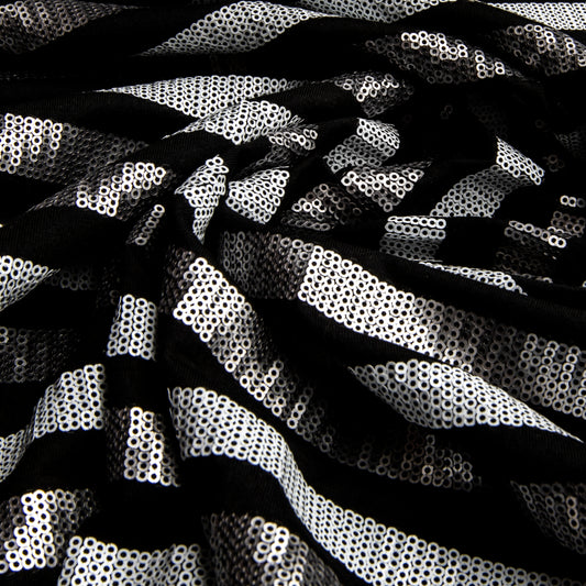 Paetê Stripe Prata