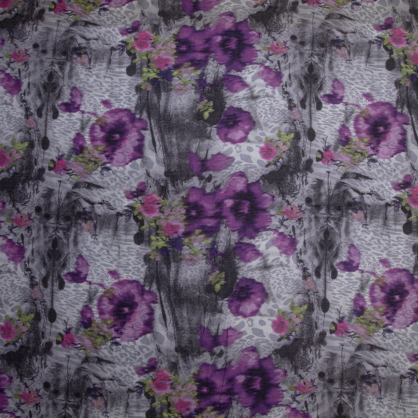Seda de Algodão Estampado Uva Des 48