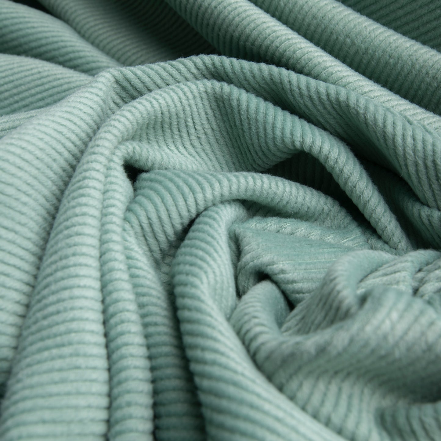 Lã Batida Twill Verde Bebê