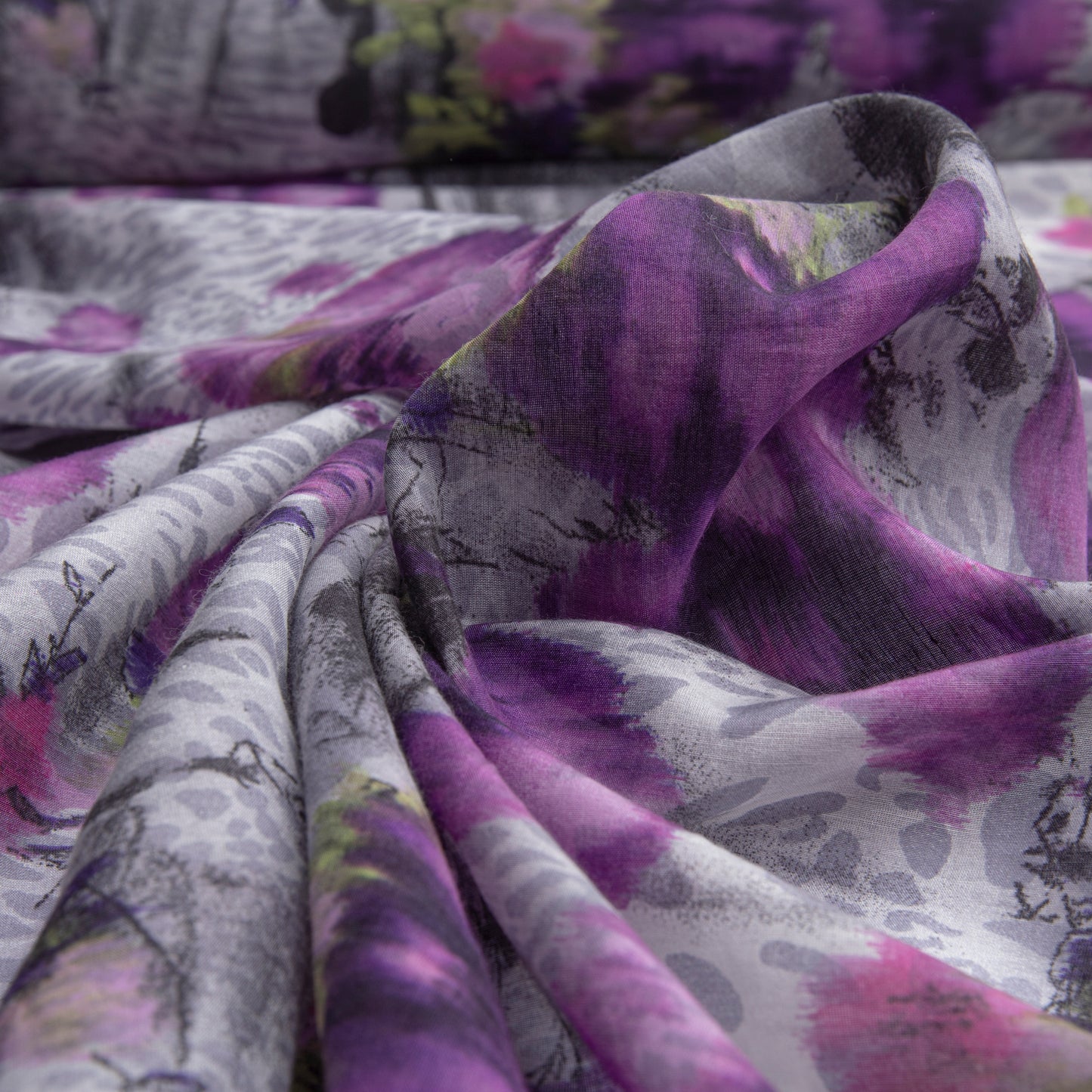 Seda de Algodão Estampado Uva Des 48