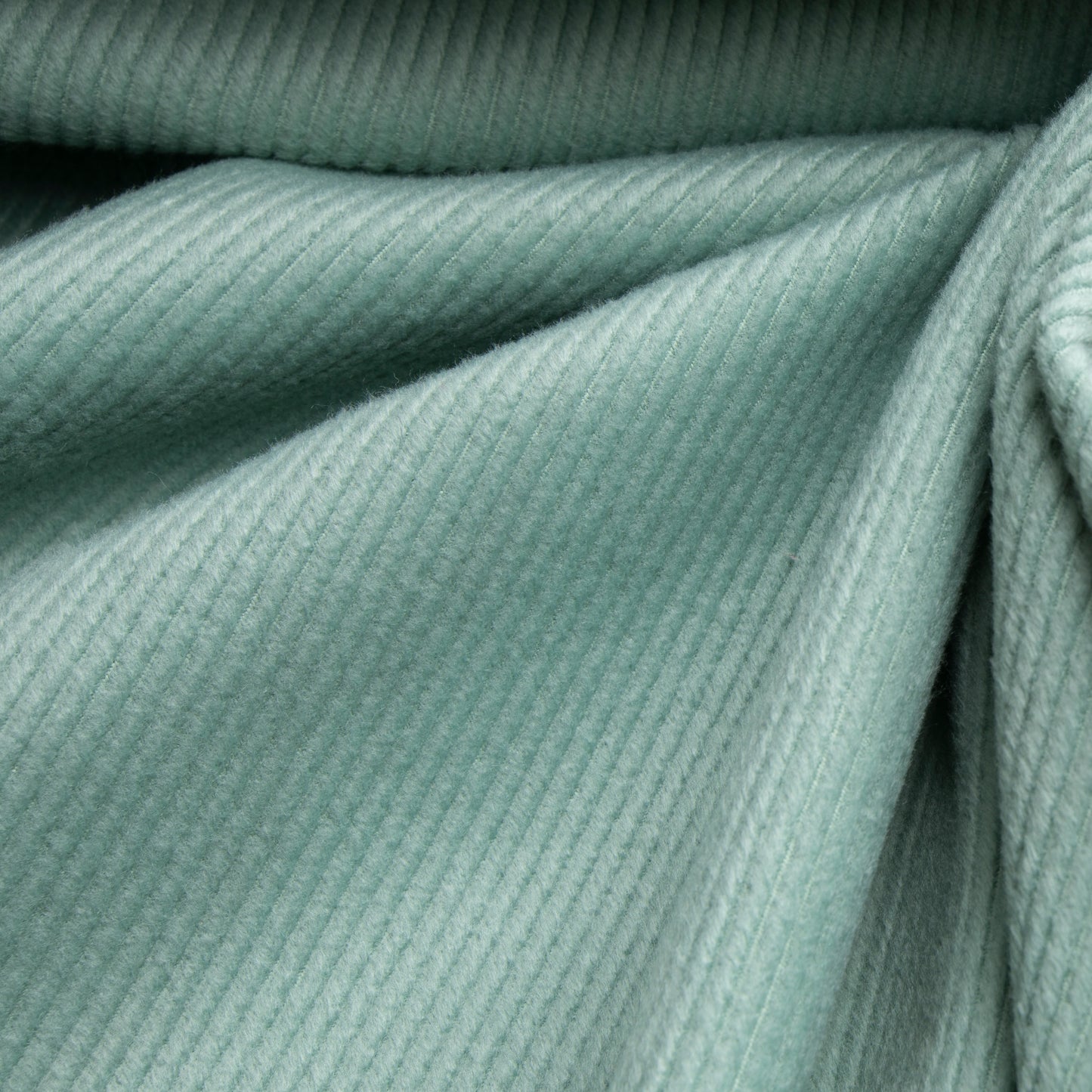 Lã Batida Twill Verde Bebê