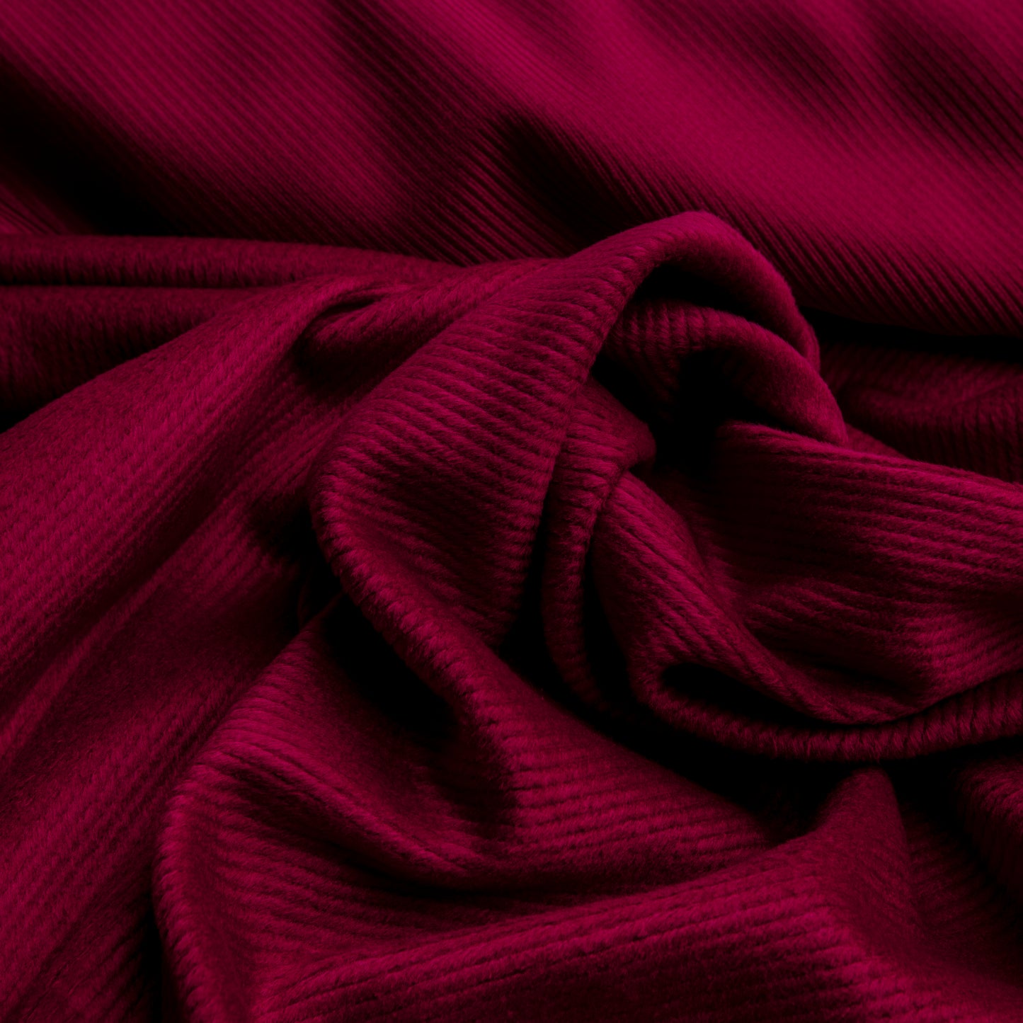 Lã Batida Twill Bordô