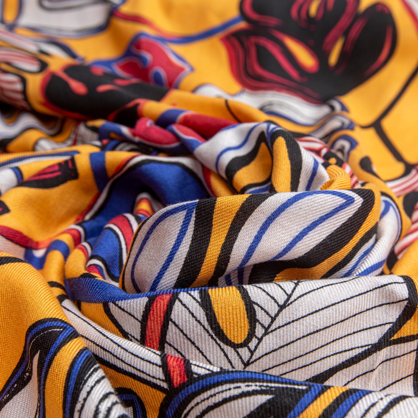 Viscose Estampada Laranja