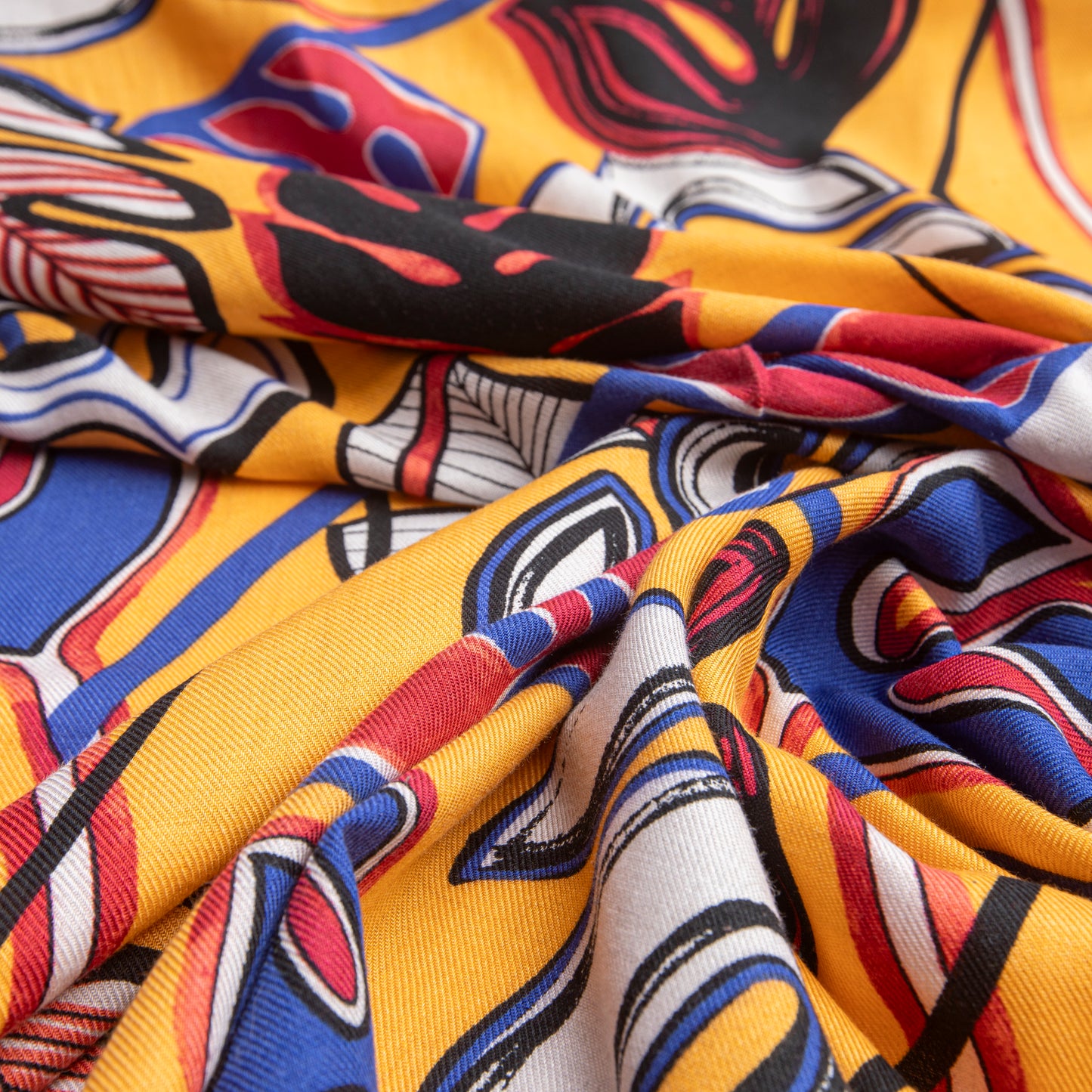 Viscose Estampada Laranja