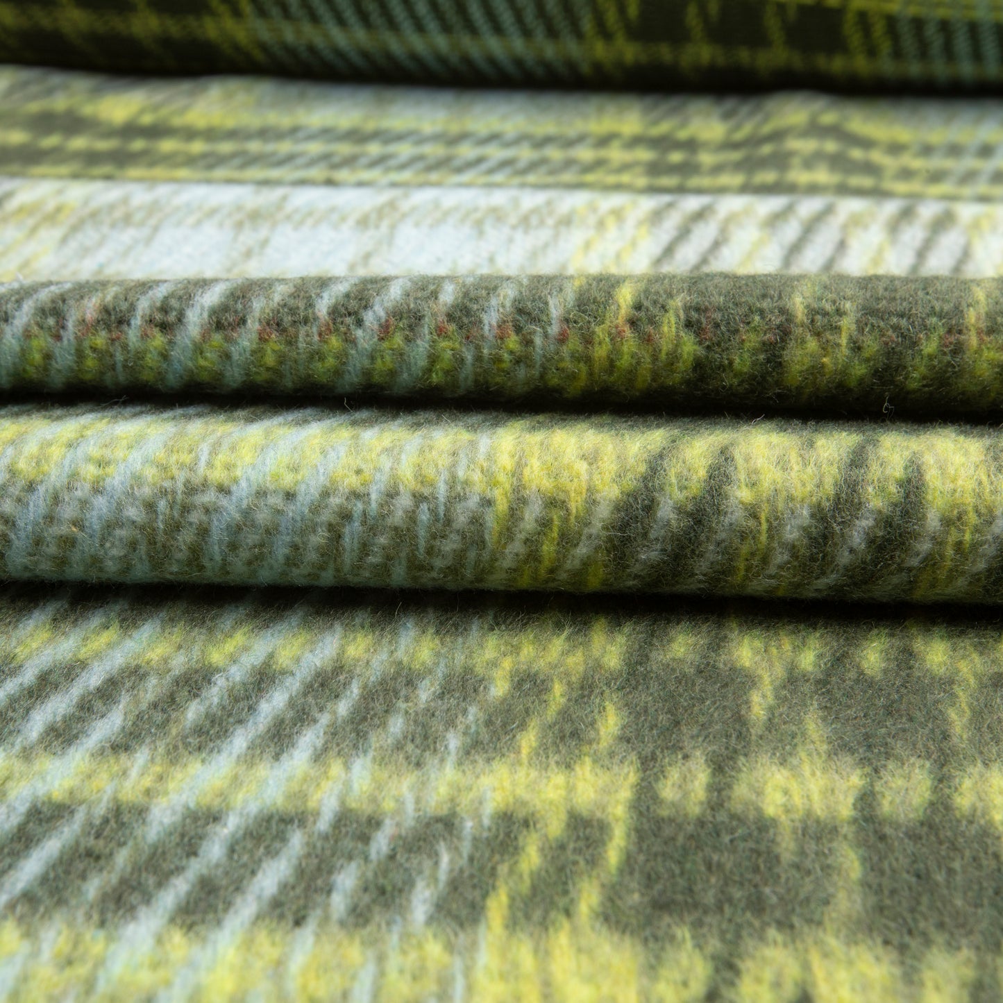 Lã Xadrez New Des 01 Verde Pistache