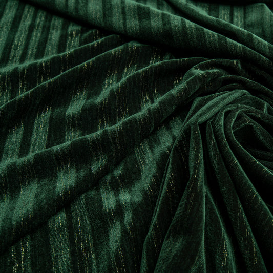 Veludo Lurex Rain Verde Musgo