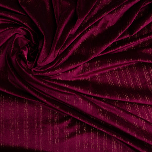 Veludo Lurex Rain Bordô