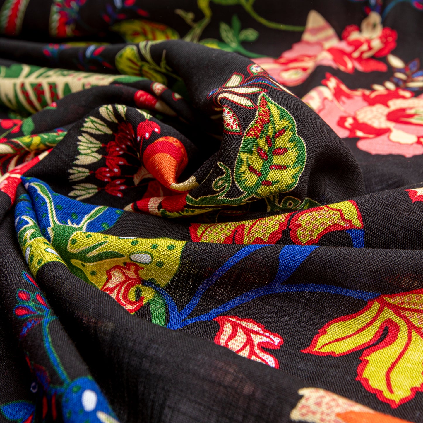 Viscose Estampada Preto
