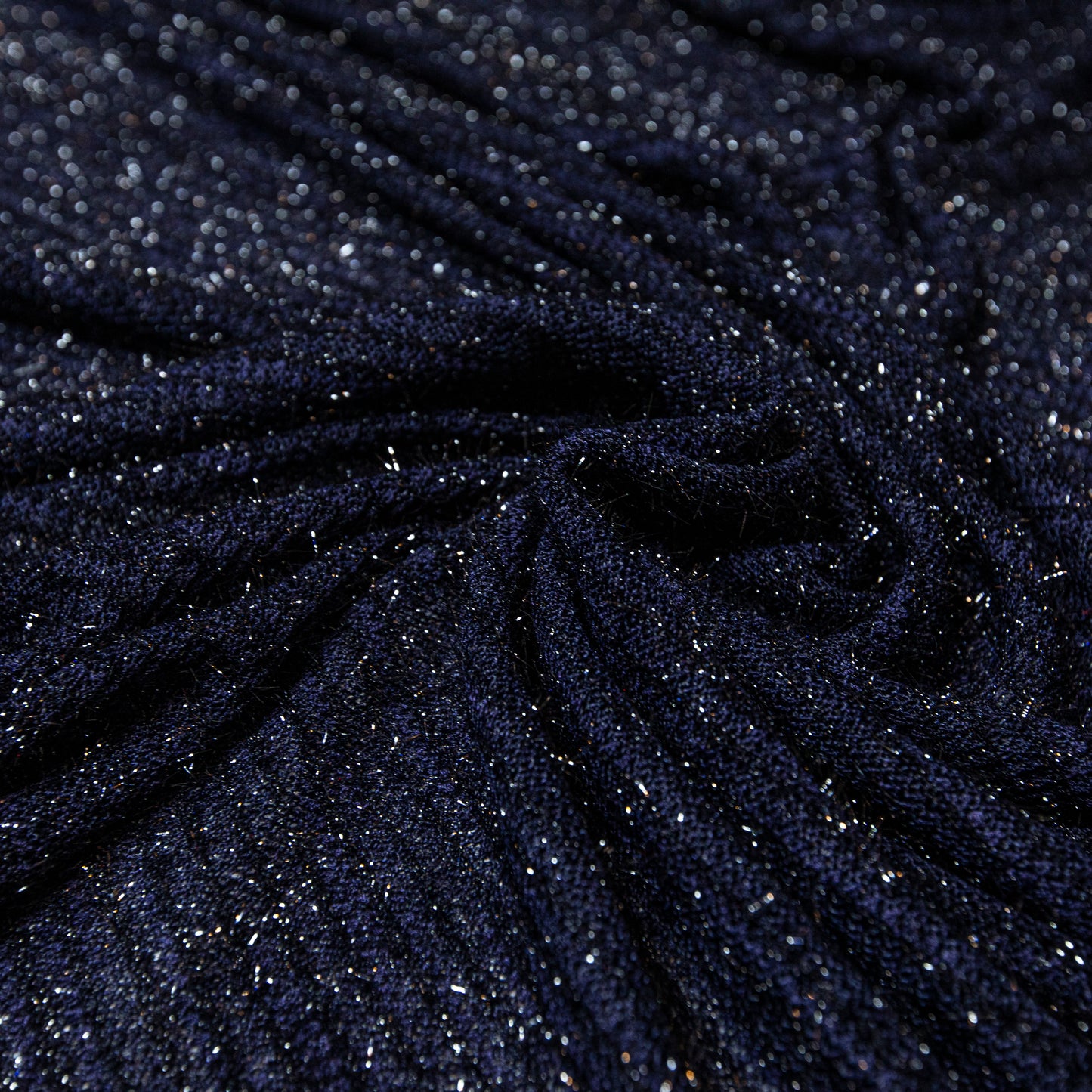 Malha Lurex Azul Marinho