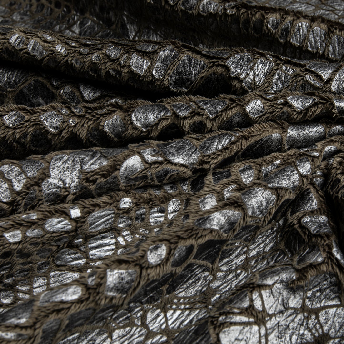 Pele Croco Com Foil Verde Bandeira