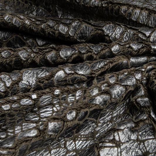 Pele Croco Com Foil Verde Bandeira
