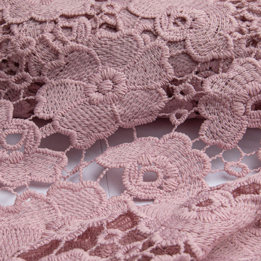Guipir Floral Rosa Claro