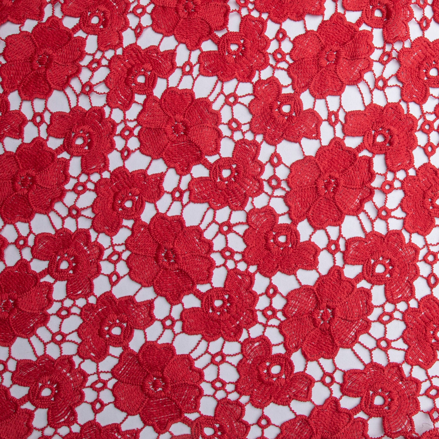 Guipir Floral Vermelho