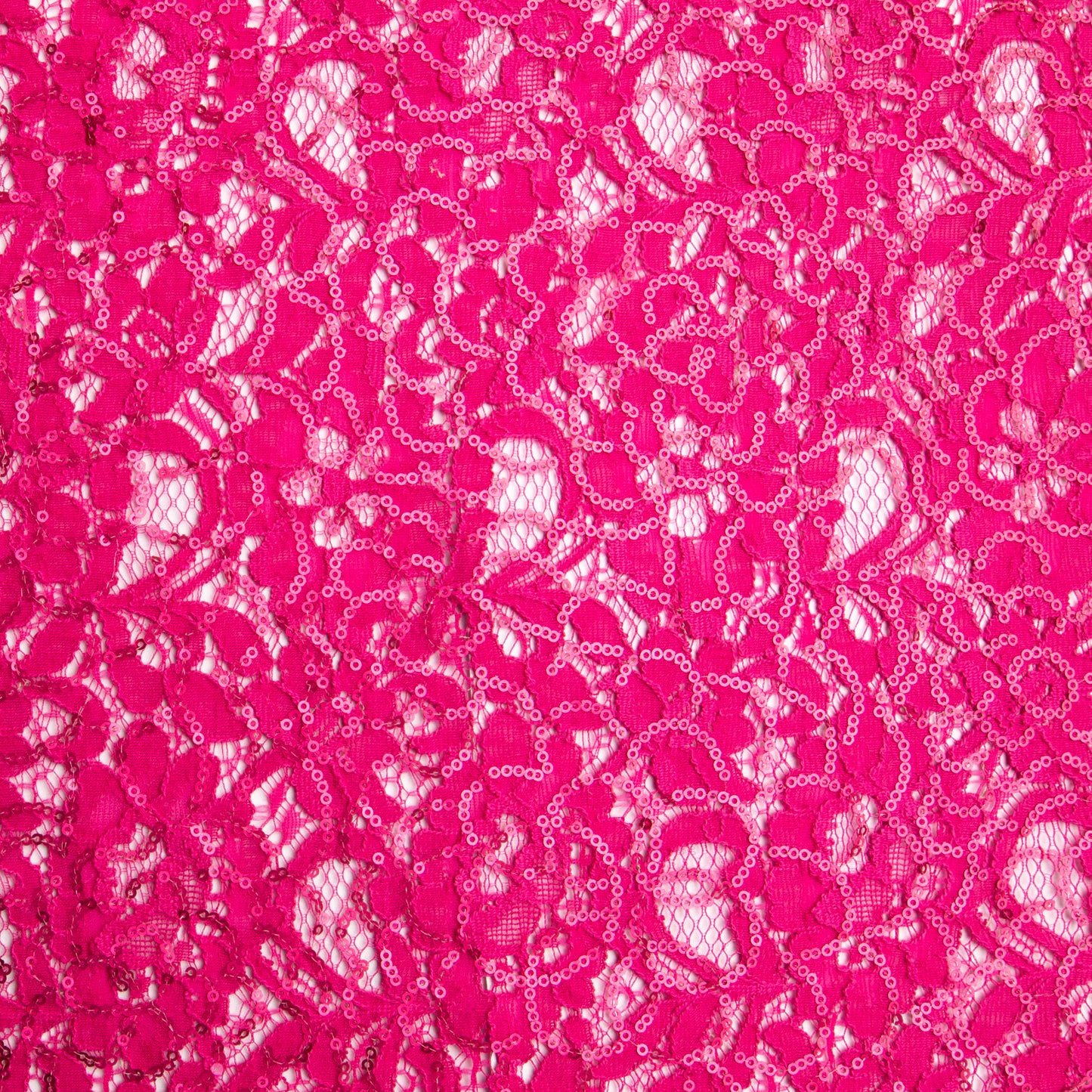 Renda Com Paetê Hoops Pink