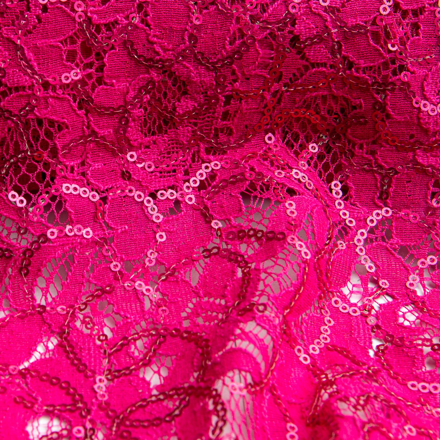 Renda Com Paetê Hoops Pink