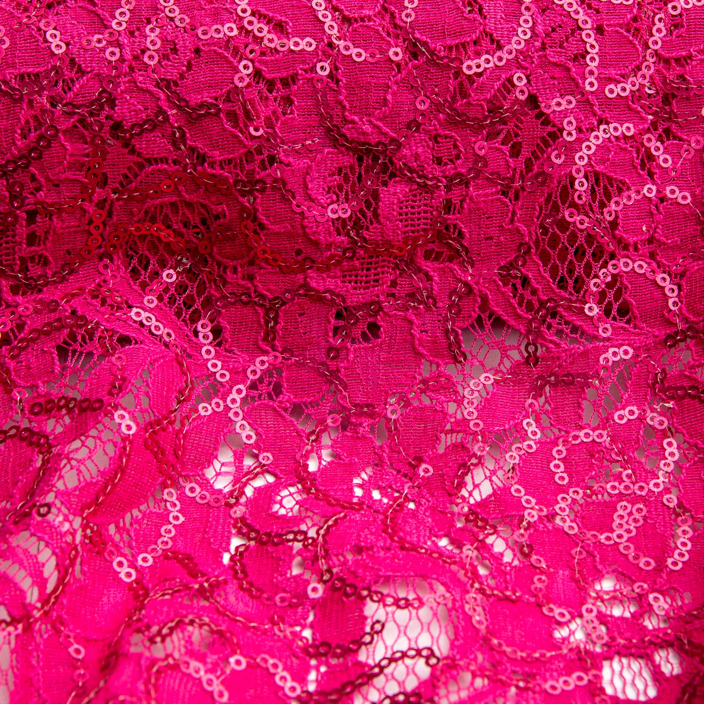Renda Com Paetê Hoops Pink