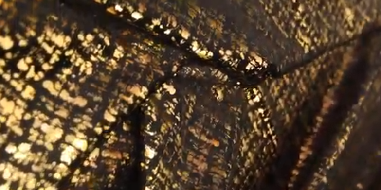 Veludo Tweed Metalizado Bronze