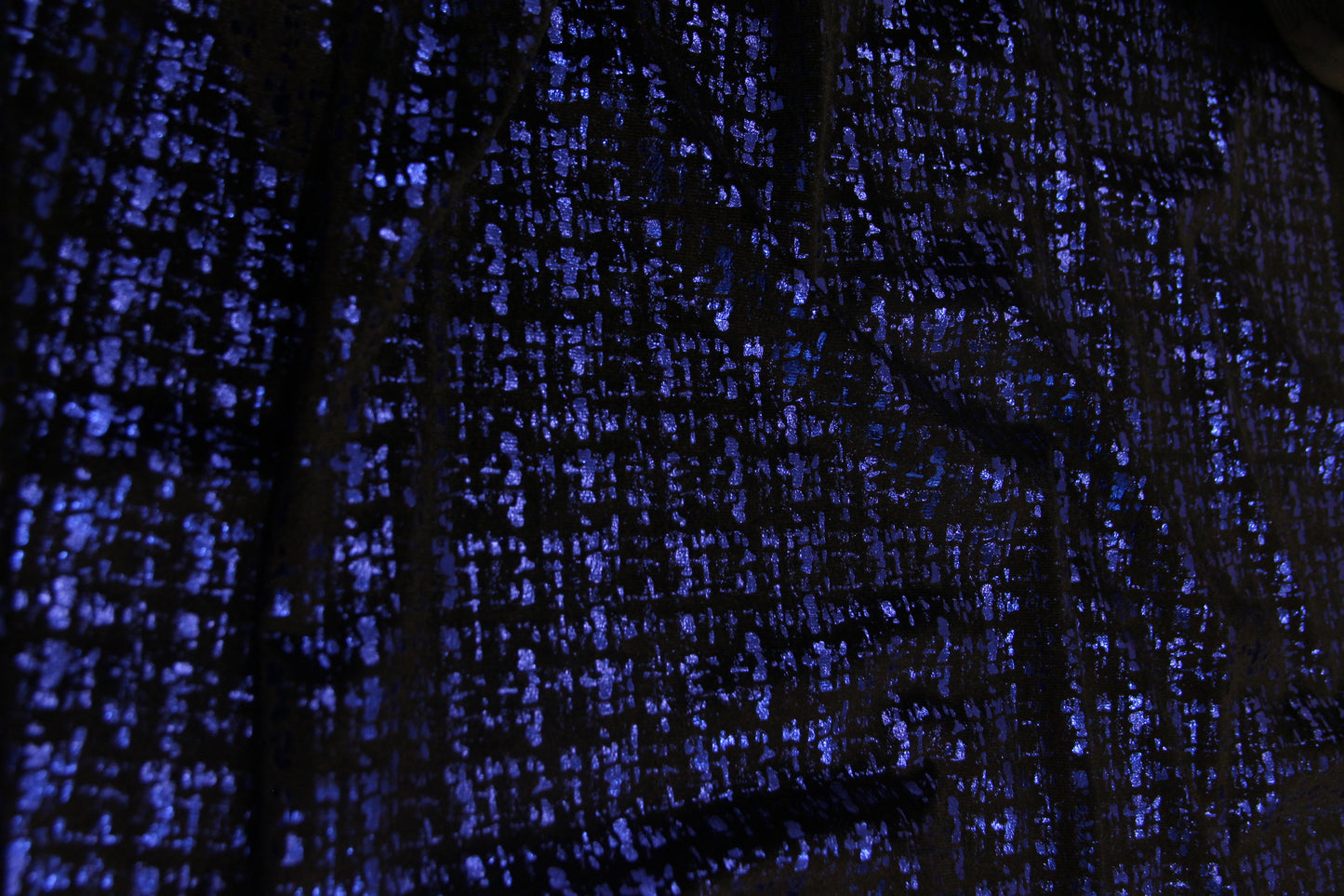 Veludo Tweed Metalizado Azul Bic