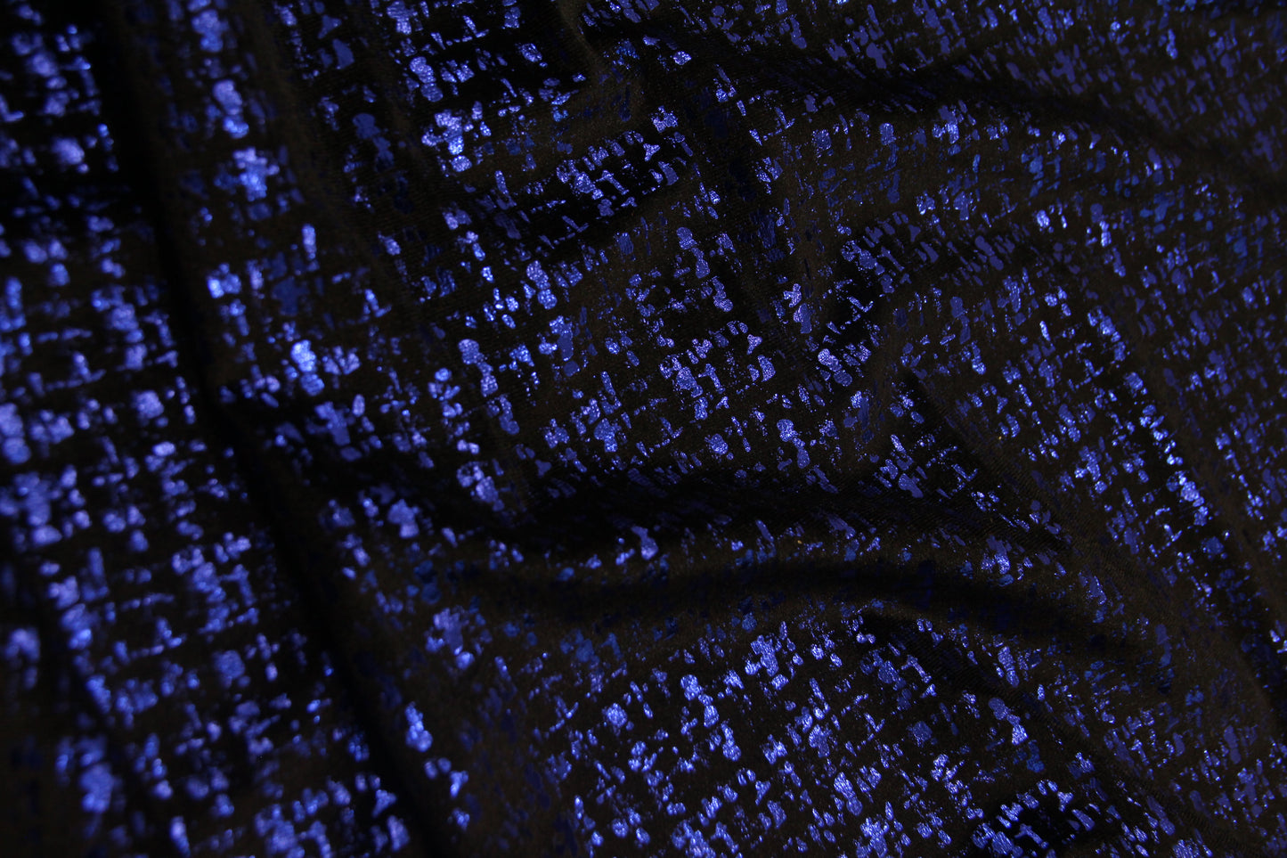 Veludo Tweed Metalizado Azul Bic