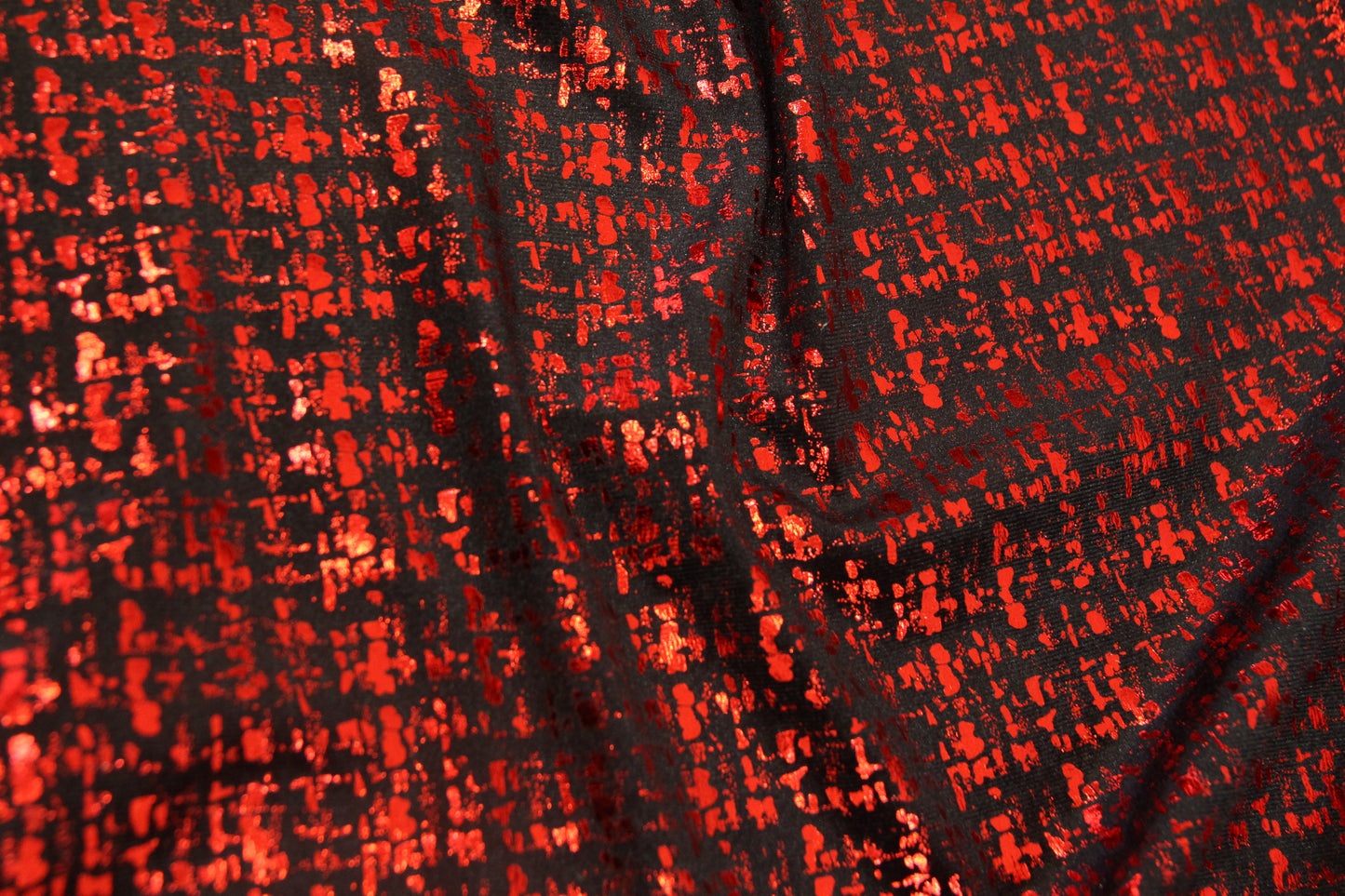 Veludo Tweed Metalizado Vermelho