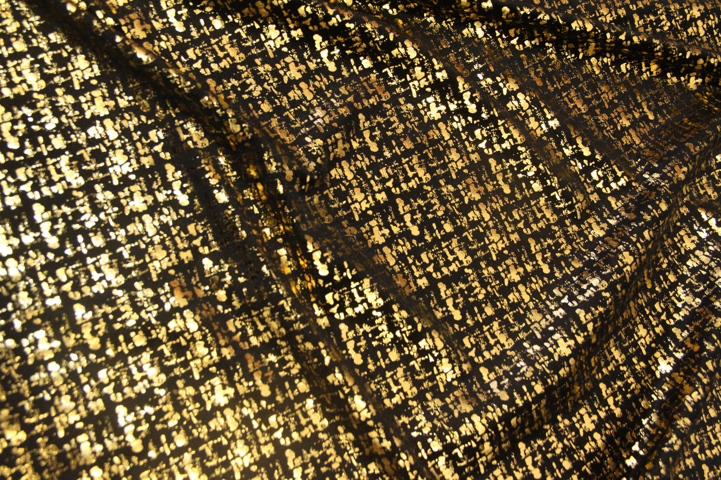 Veludo Tweed Metalizado Dourado
