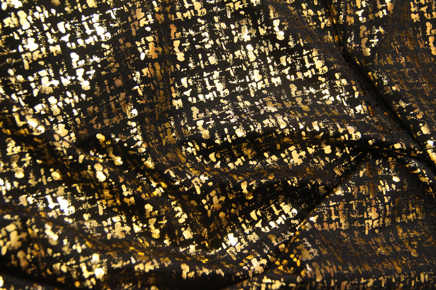 Veludo Tweed Metalizado Dourado