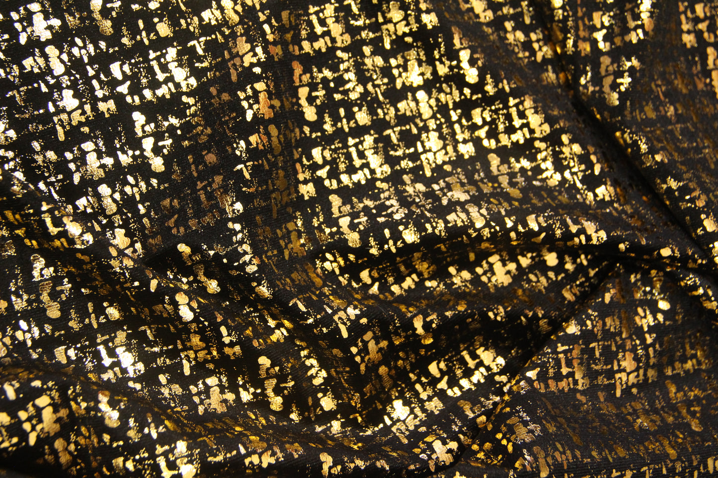 Veludo Tweed Metalizado Dourado