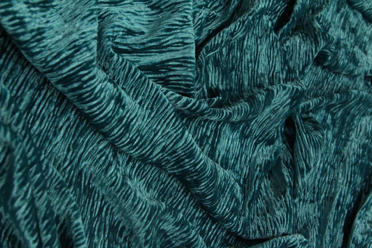 Veludo Plisse Sport Azul Anis