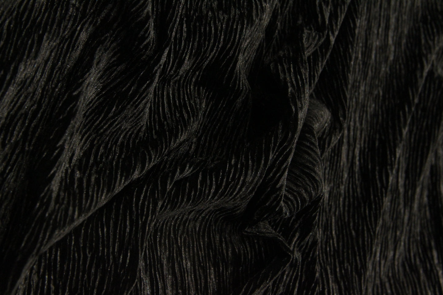 Veludo Plisse Sport Preto