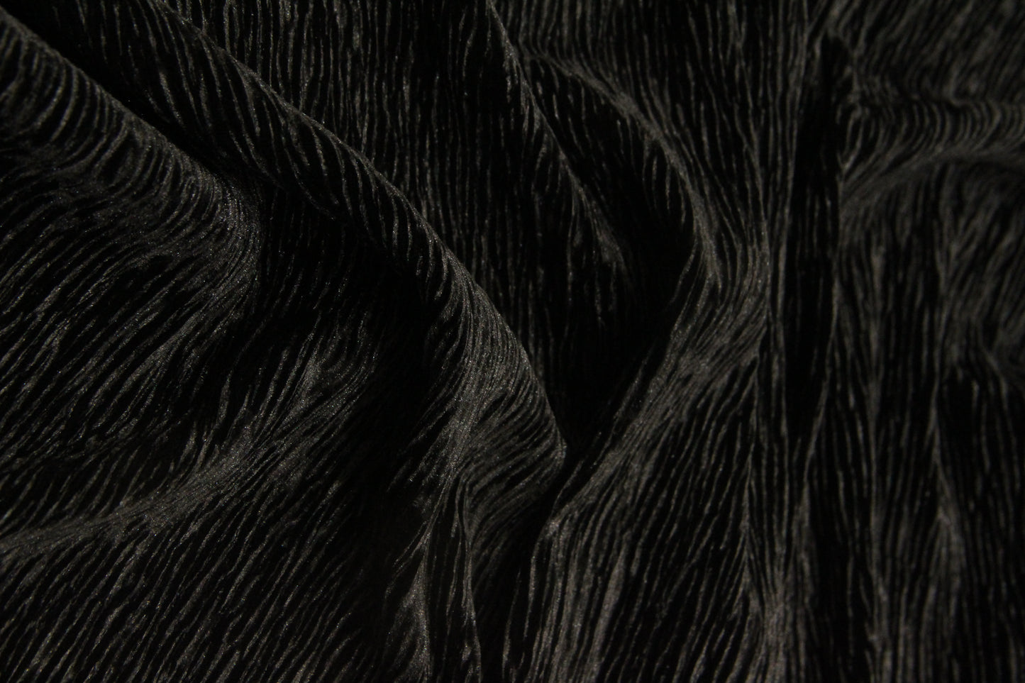 Veludo Plisse Sport Preto