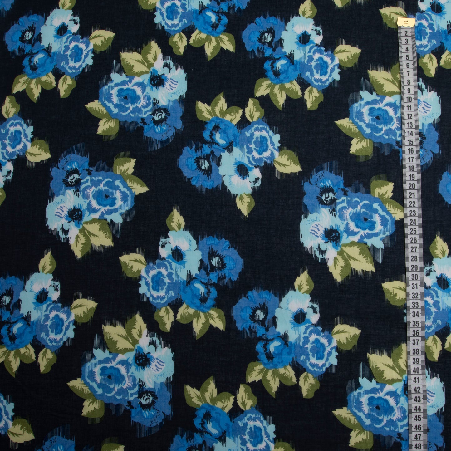 Estampado Floral Azul Marinho