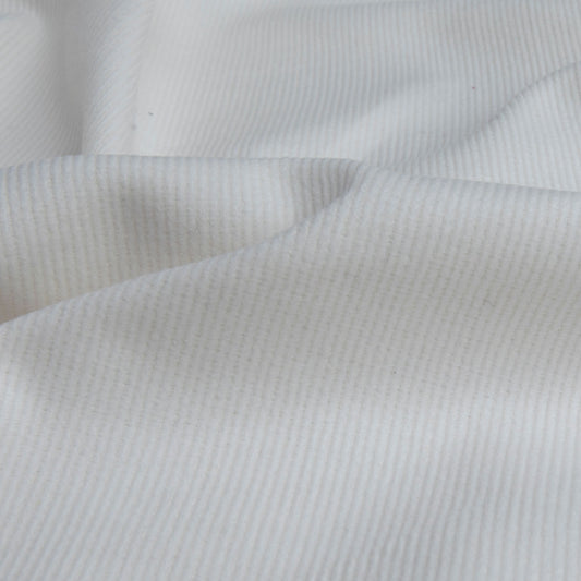 Veludo Cotele  Fino Com Elastano  Off White