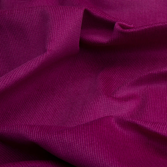 Veludo Cotelê Fino Com Elastano Fúcsia
