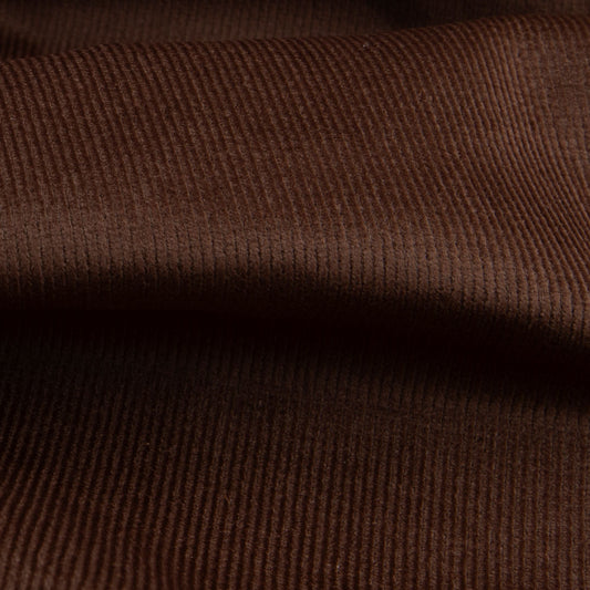 Veludo Cotele  Fino Com Elastano  Chocolate