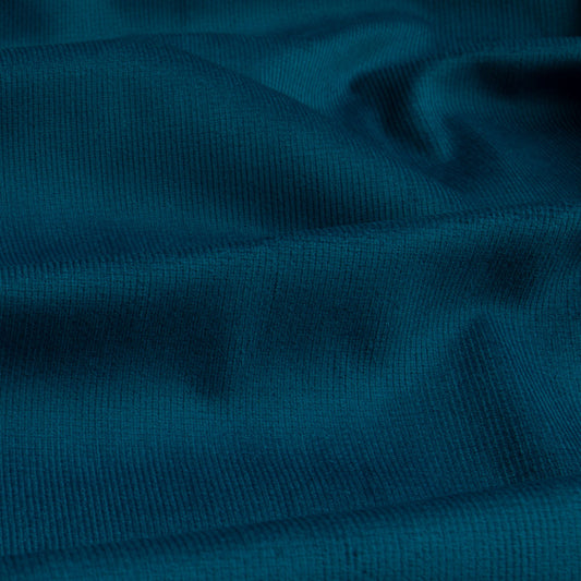 Veludo Cotele  Fino Com Elastano  Azul Furtivo