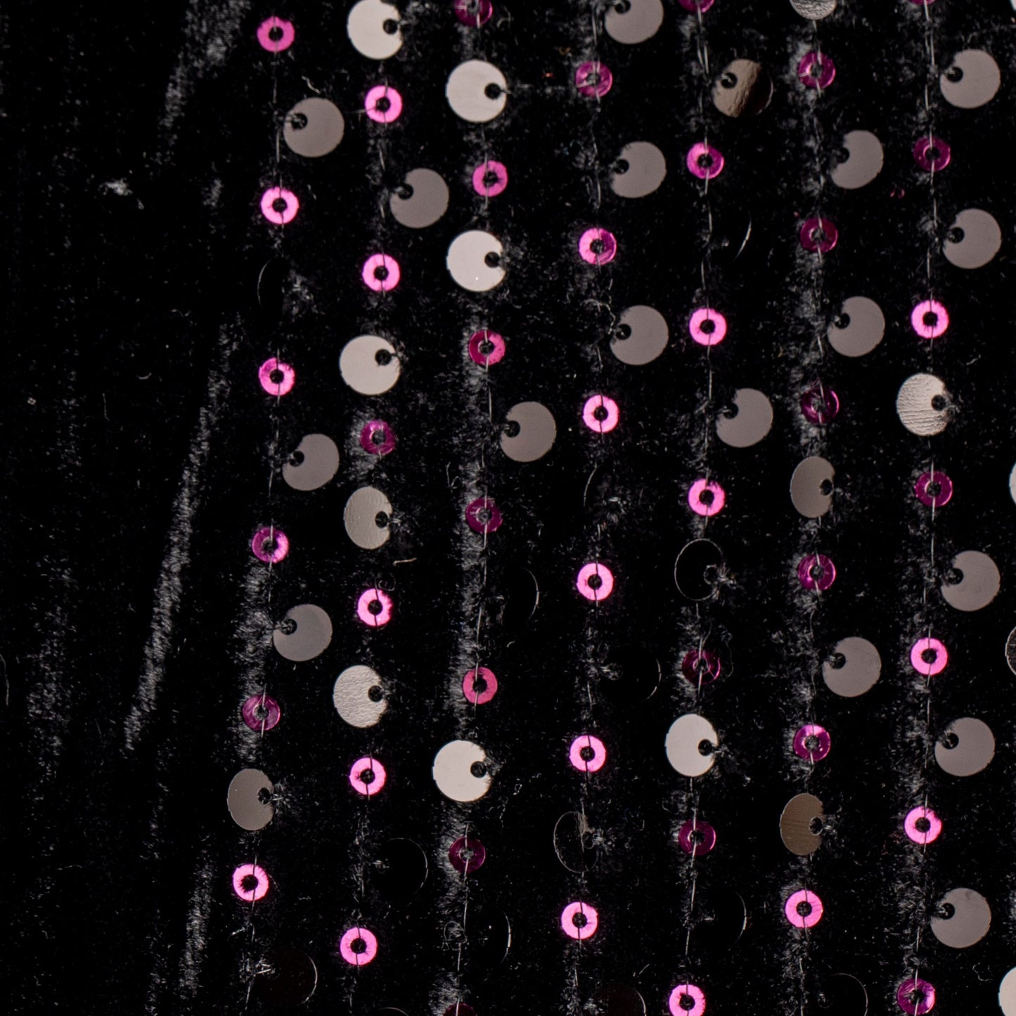 Veludo Paete Bordado Dots Pink