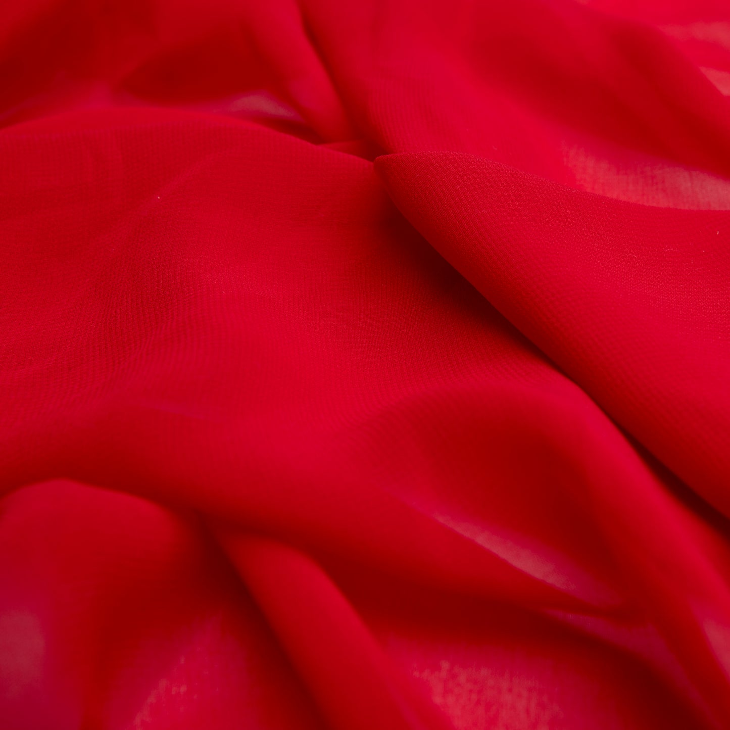 Chiffon Toque De Seda  Vermelho