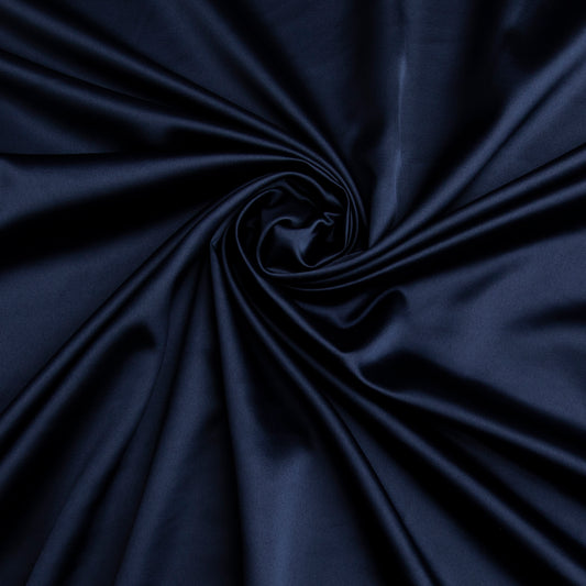 Chiffon Toque De Seda  Azul Marinho