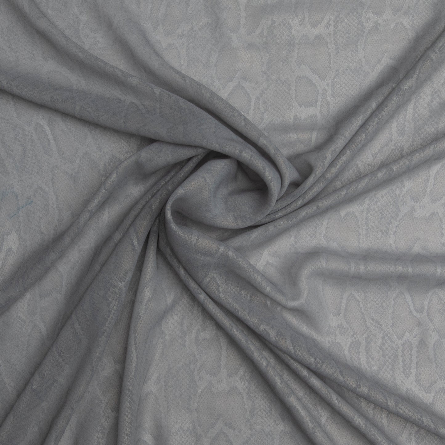 Chifon Foil Bicho Cinza